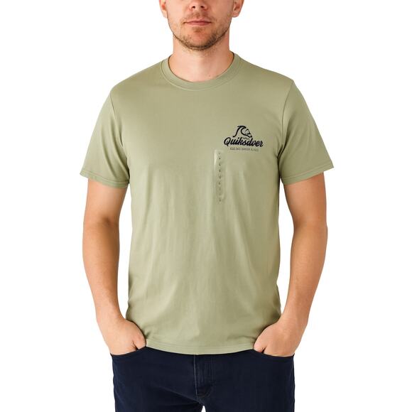 Quiksilver Men's The Original Boardshort Co. T-Shirt - Size Small, Sage Green - Picture 4 of 7